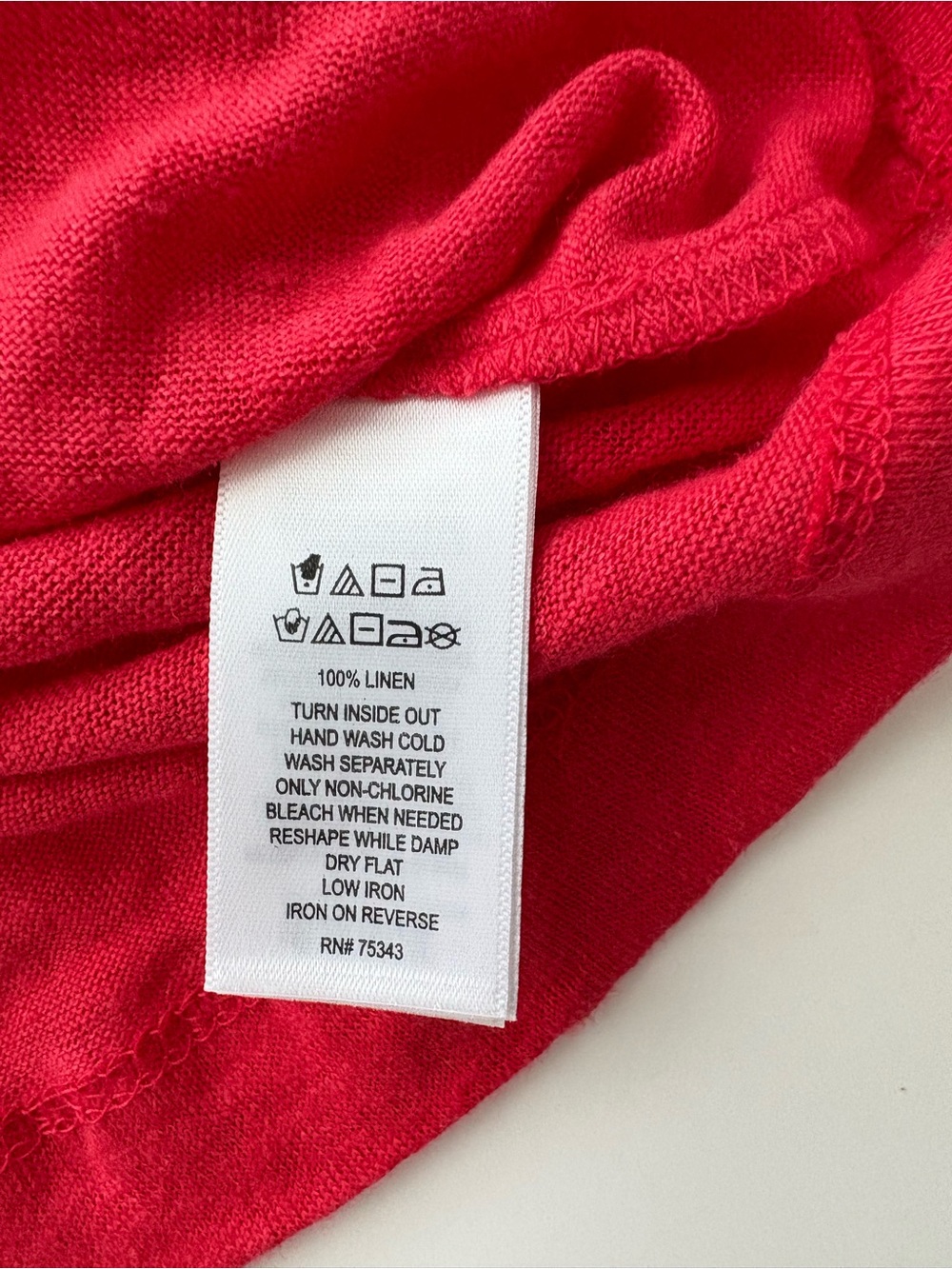 Sigrid Olsen Linen 2 Piece Set Tank Top Open Front Cardigan Red NWT Size S - Picture 3 of 12